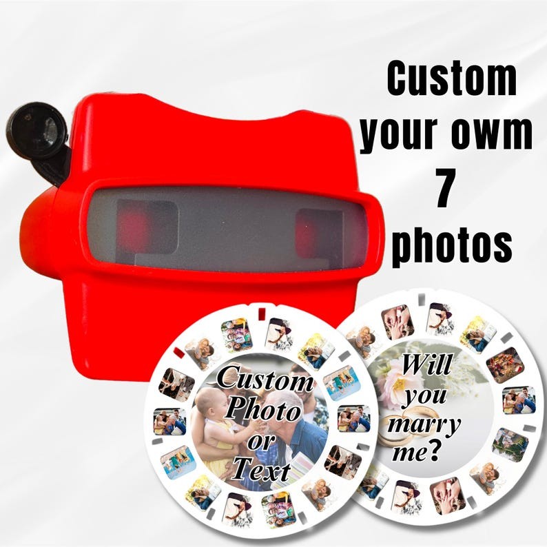  Custom Photo View-Master Reel  Anniversary Gift Christmas Gift Couples Boudoir Retro Keepsake