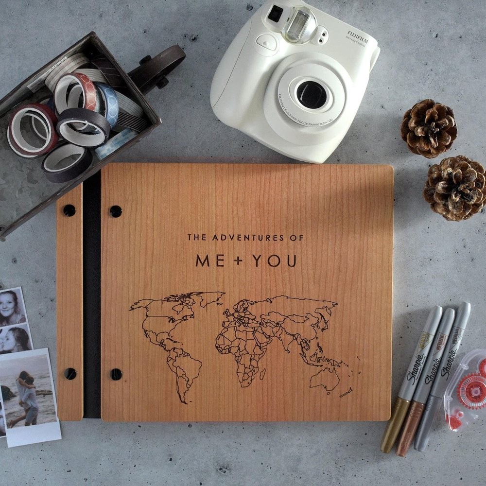 Personalized Our Adventure Book Scrapbook Couples Travel Album Anniversary Gift Valentine's Gift Christmas Gift